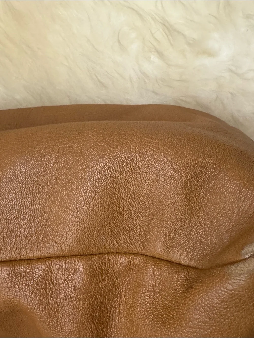 Fendi peekaboo large Brown Leather Top-Handle Women's Bag with Zebra Interior
